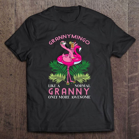 Grannymingo Grandmother Flamingo Lover Gramma Grandma Granny T Shirt, Mother's Day Shirt, Shirt For Mom, Mom Shirt