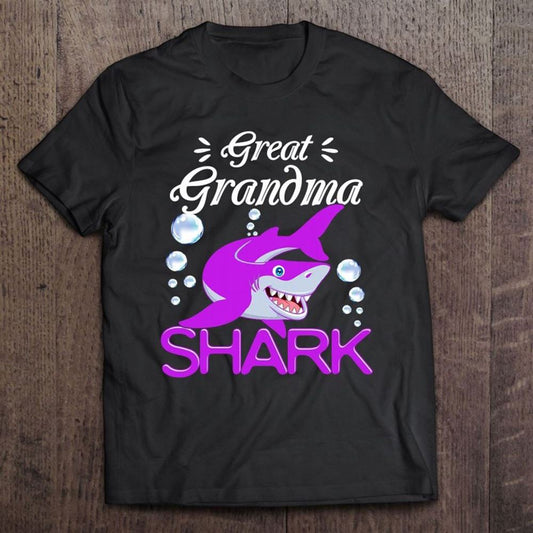 Great Grandma Shark Funny Family Mother's Day T Shirt, Mother's Day Shirt, Shirt For Mom, Mom Shirt