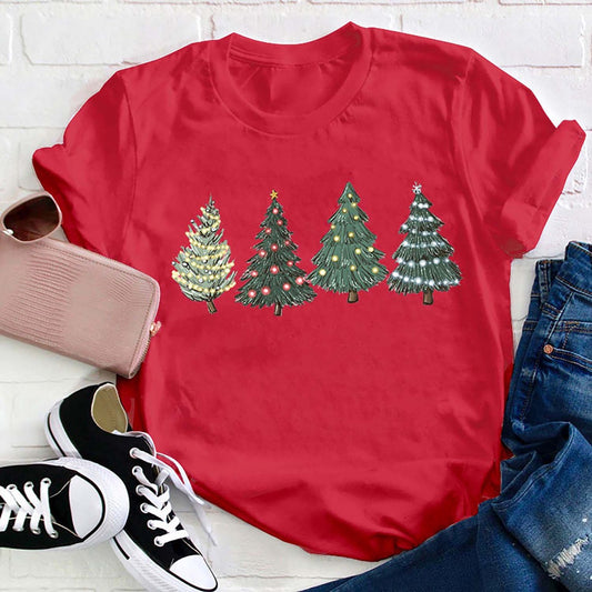 Green Christmas Tree T Shirt, Merry T Shirt, Unisex Christmas Shirts