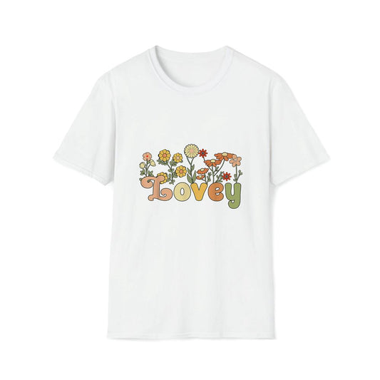 Groovy Lovey Grandmother Flowers Lovey Grandma Premium T Shirt, Mother's Day Premium T Shirt, Mother's Day Gift, Mom Shirt