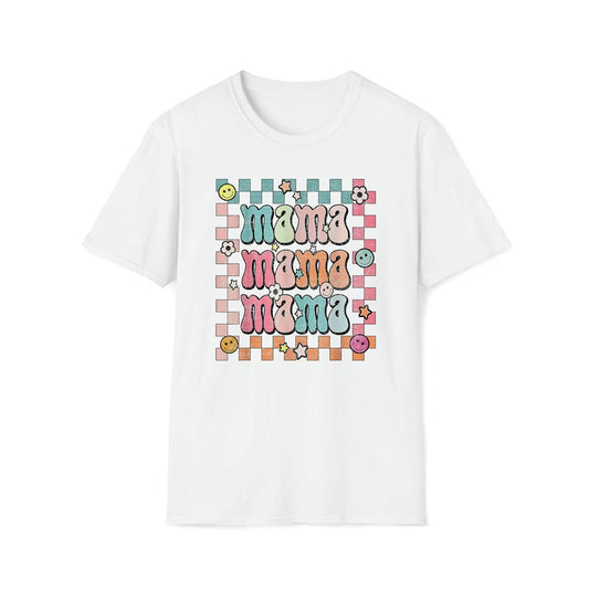 Groovy Mama Retro Checker Matching Family Mother's Day Party Premium T Shirt, Mother's Day Premium T Shirt, Mother's Day Gift, Mom Shirt