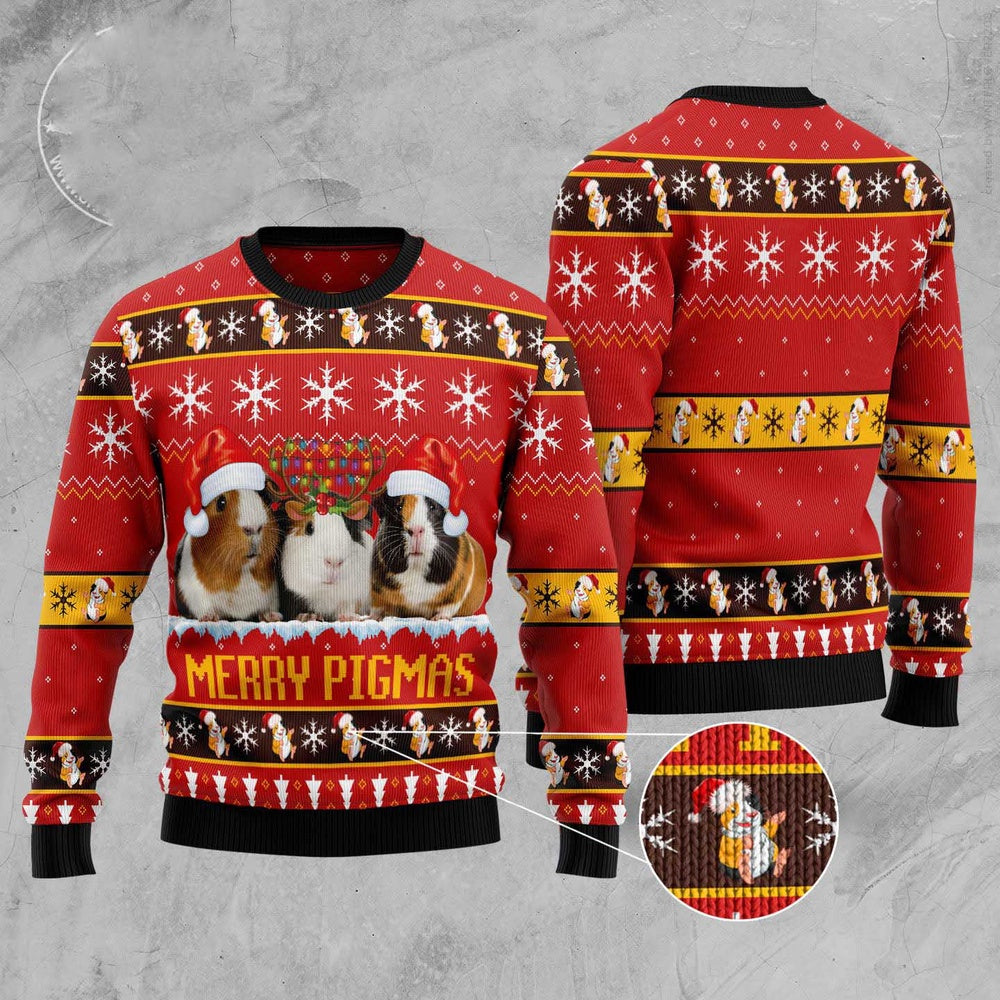 Guniea Pigmas Ugly Christmas Sweater, Funny Xmas Sweater, Sweater Xmas