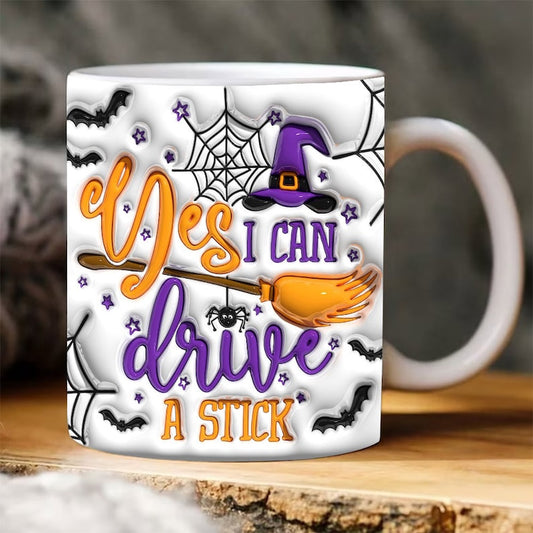 Halloween 3D Mug, 3D Witch Vibes Inflated Mug, Halloween 3D Inflated Mug, Halloween 3D Coffee Mug