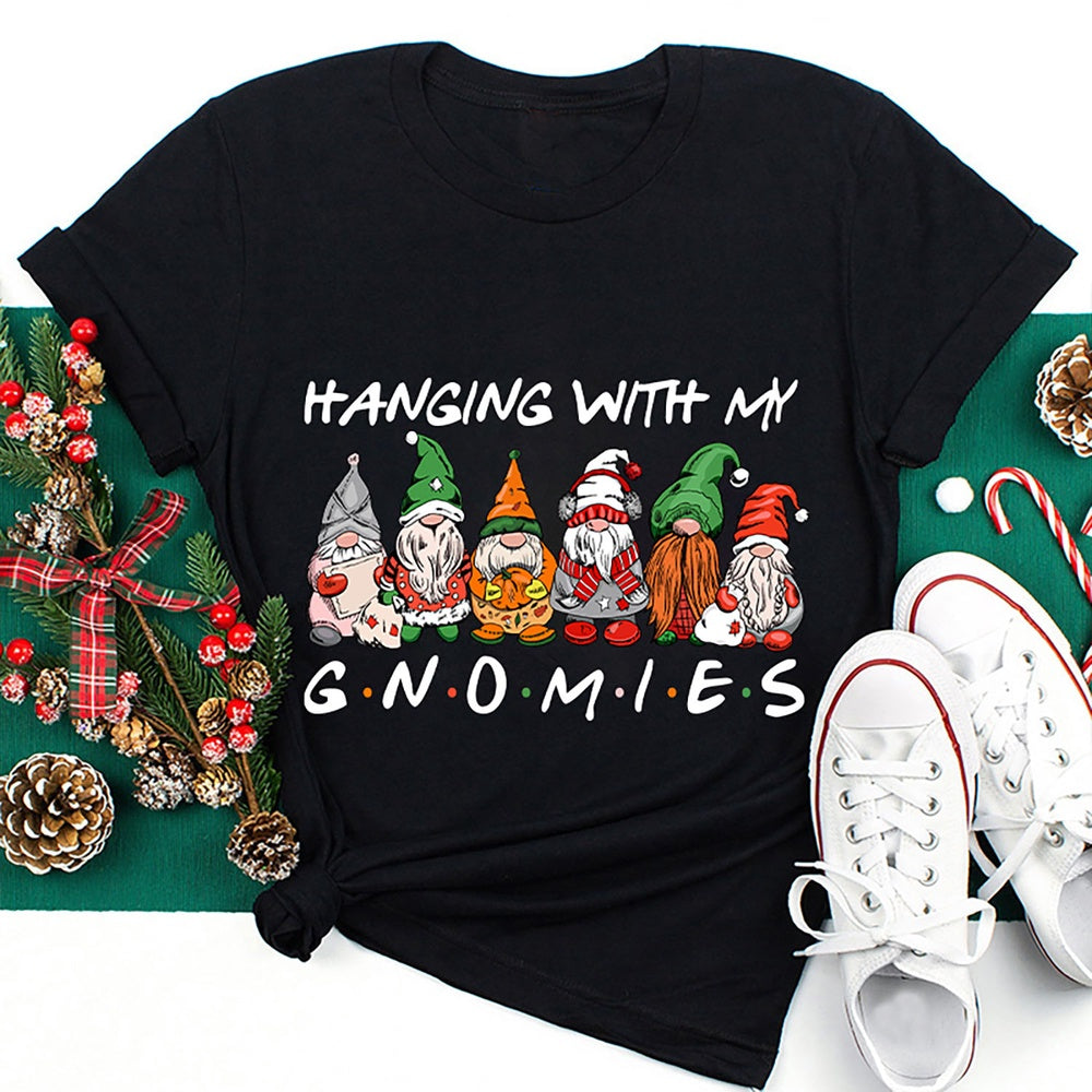 Hanging With My Gnomies T Shirt, Merry T Shirt, Unisex Christmas Shirts