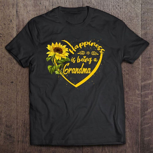 Happiness Is Being A Grandma Sunflower Mother's Day Gift T Shirt, Mother's Day Shirt, Shirt For Mom, Mom Shirt