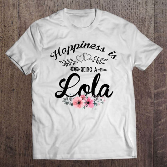 Happiness Is Being A Lola Est Nonna Mother's Day T Shirt, Mother's Day Shirt, Shirt For Mom, Mom Shirt