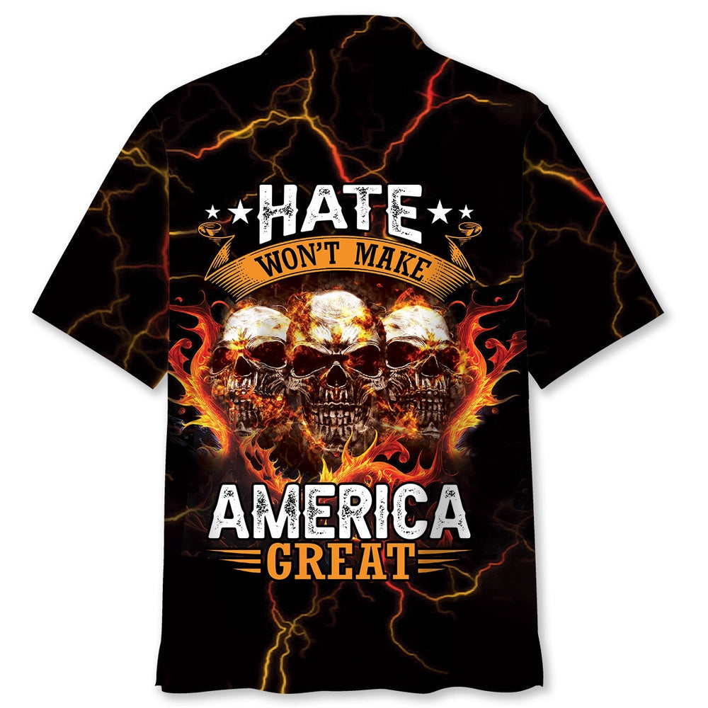 Hate Won'T Make America Great Shirt, Funny Hawaiian Shirt, Usa Hawaiian Shirt, Vintage Hawaiian Shirts