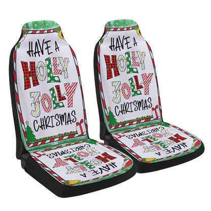 Have A Holly Jolly Christmas Cars Seat Cover, Christmas Car Seat Covers, Car Decor Gift