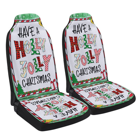 Have A Holly Jolly Christmas Cars Seat Cover, Christmas Car Seat Covers, Car Decor Gift