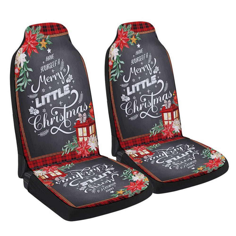 Have Yourself A Merry Little Christmas Cars Seat Cover, Christmas Car Seat Covers, Car Decor Gift