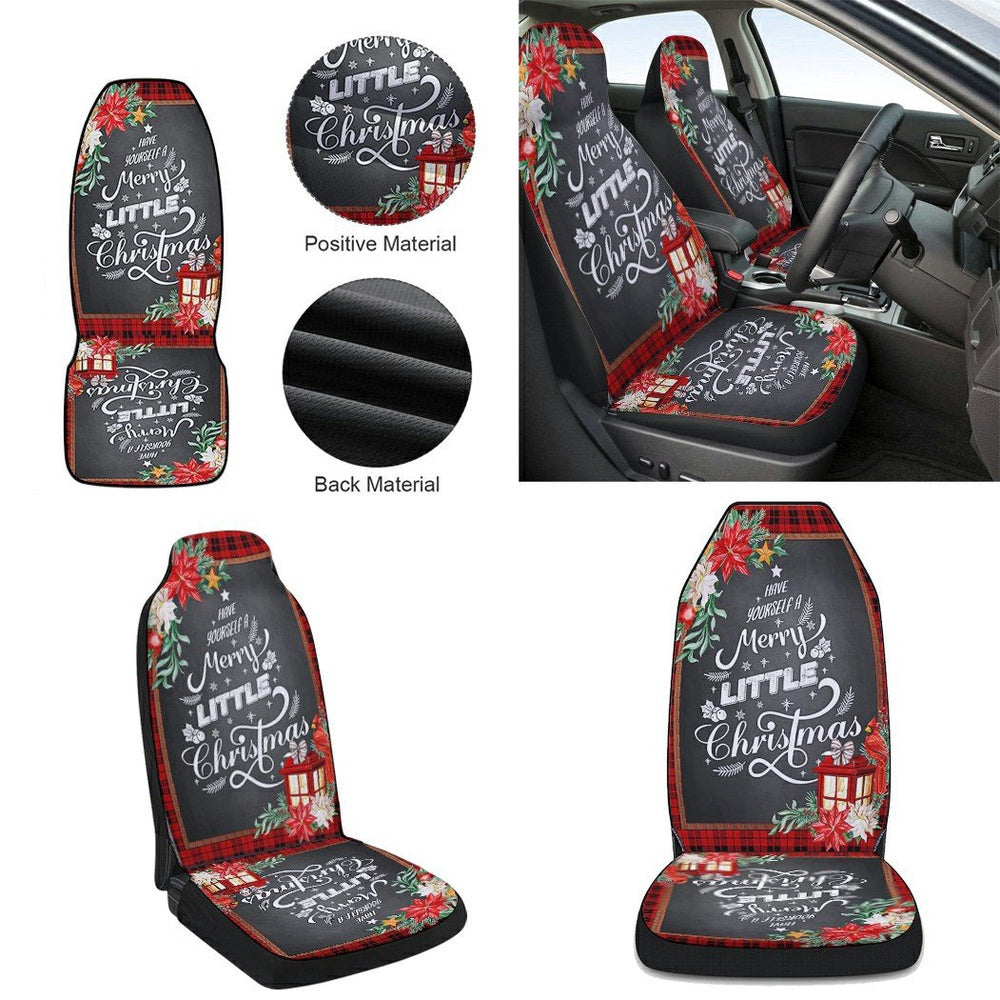 Have Yourself A Merry Little Christmas Cars Seat Cover, Christmas Car Seat Covers, Car Decor Gift