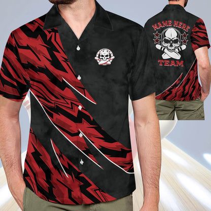 Hawaiian Bowling Shirt, Bowling Casual Hawaiian Shirt Unisex, Custom Bowling Shirt, Button Up Bowling Shirts