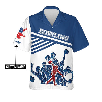 Hawaiian Bowling Shirt, Bowling Hawaiian Shirts Unisex, Custom Bowling Shirt, Button Up Bowling Shirts