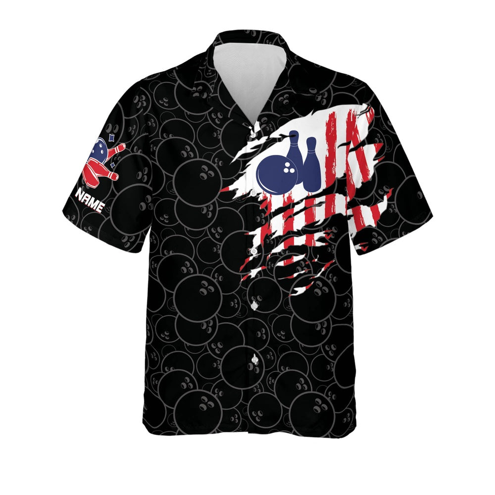 Hawaiian Bowling Shirt, Bowling Shirt For Men And Women, Custom Bowling Shirt, Button Up Bowling Shirts