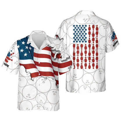 Hawaiian Bowling Shirt, Bowling Shirts for Men And Women, Custom Bowling Shirt, Button Up Bowling Shirts