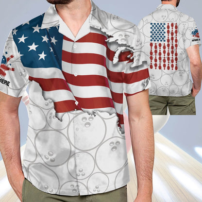 Hawaiian Bowling Shirt, Bowling Shirts for Men And Women, Custom Bowling Shirt, Button Up Bowling Shirts