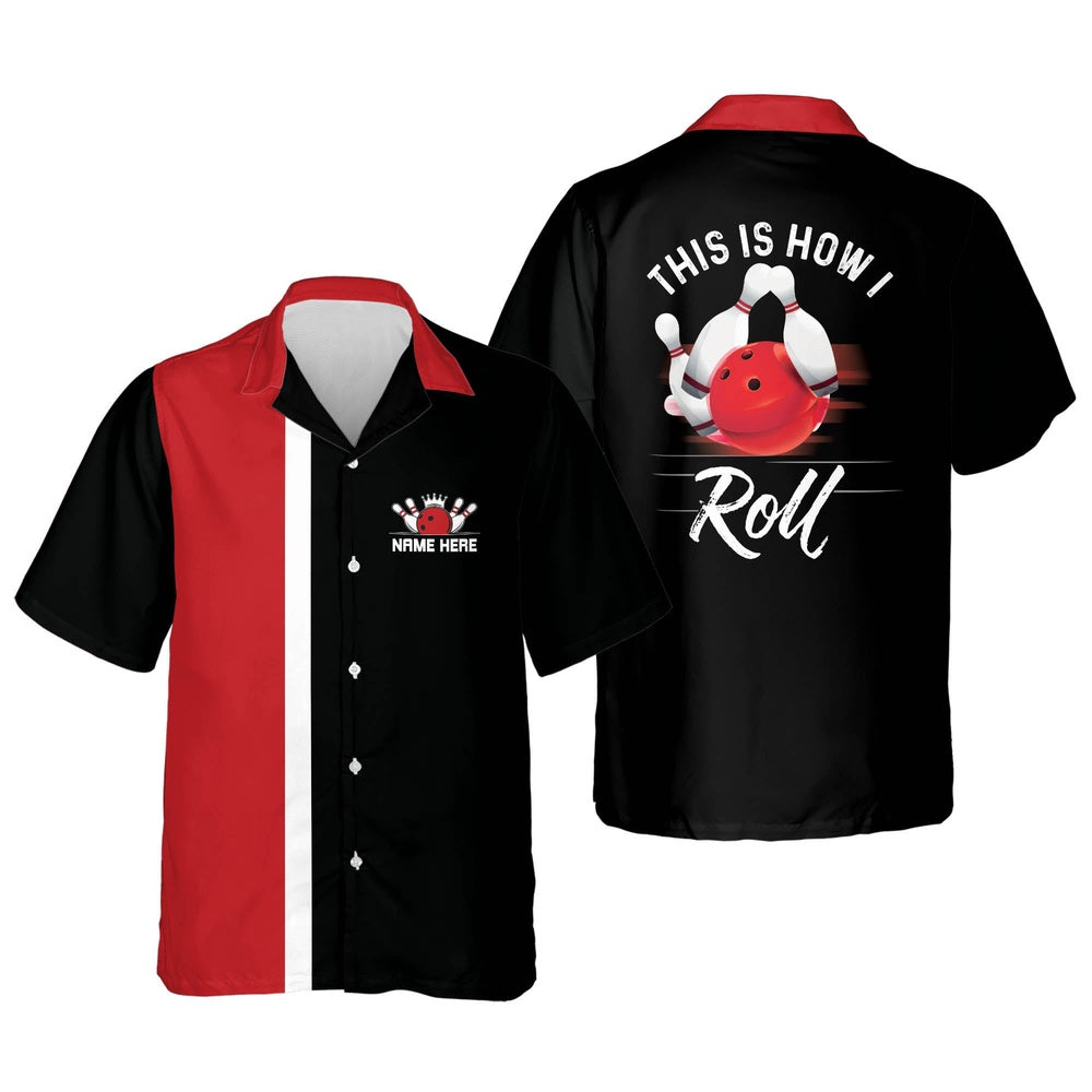 Hawaiian Bowling Shirt, Custom Funny Hawaiian Bowling Shirt, Custom Bowling Shirt, Button Up Bowling Shirts