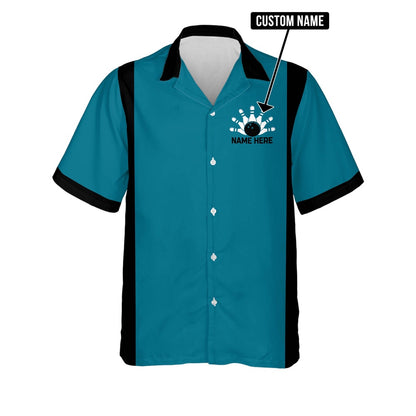 Hawaiian Bowling Shirt, Custom My Mind's in The Gutter Hawaiian Shirt, Custom Bowling Shirt, Button Up Bowling Shirts