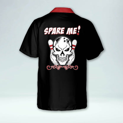 Hawaiian Bowling Shirt, Custom Spare Me Bowling Hawaiian Shirt, Custom Bowling Shirt, Button Up Bowling Shirts
