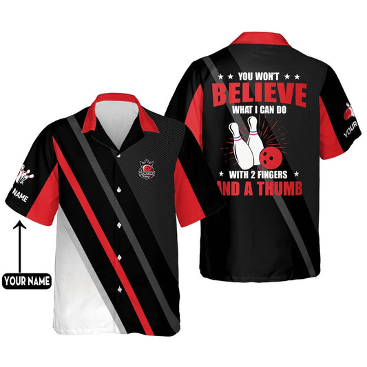 Hawaiian Bowling Shirt, Funny Hawaiian Bowling Shirts Unisex, Custom Bowling Shirt, Button Up Bowling Shirts