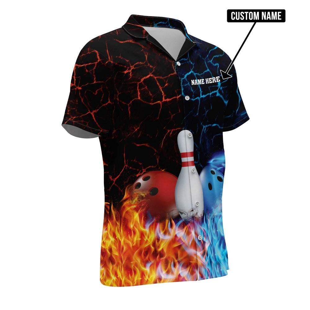 Hawaiian Bowling Shirt, Gutter Gang Hawaiian Shirts Unisex, Custom Bowling Shirt, Button Up Bowling Shirts