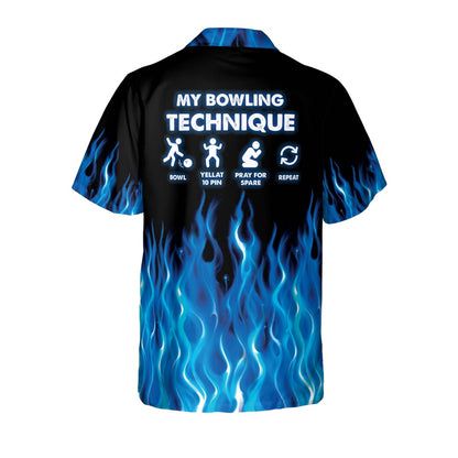 Hawaiian Bowling Shirt, My Bowling Technique Hawaiian Shirts, Custom Bowling Shirt, Button Up Bowling Shirts