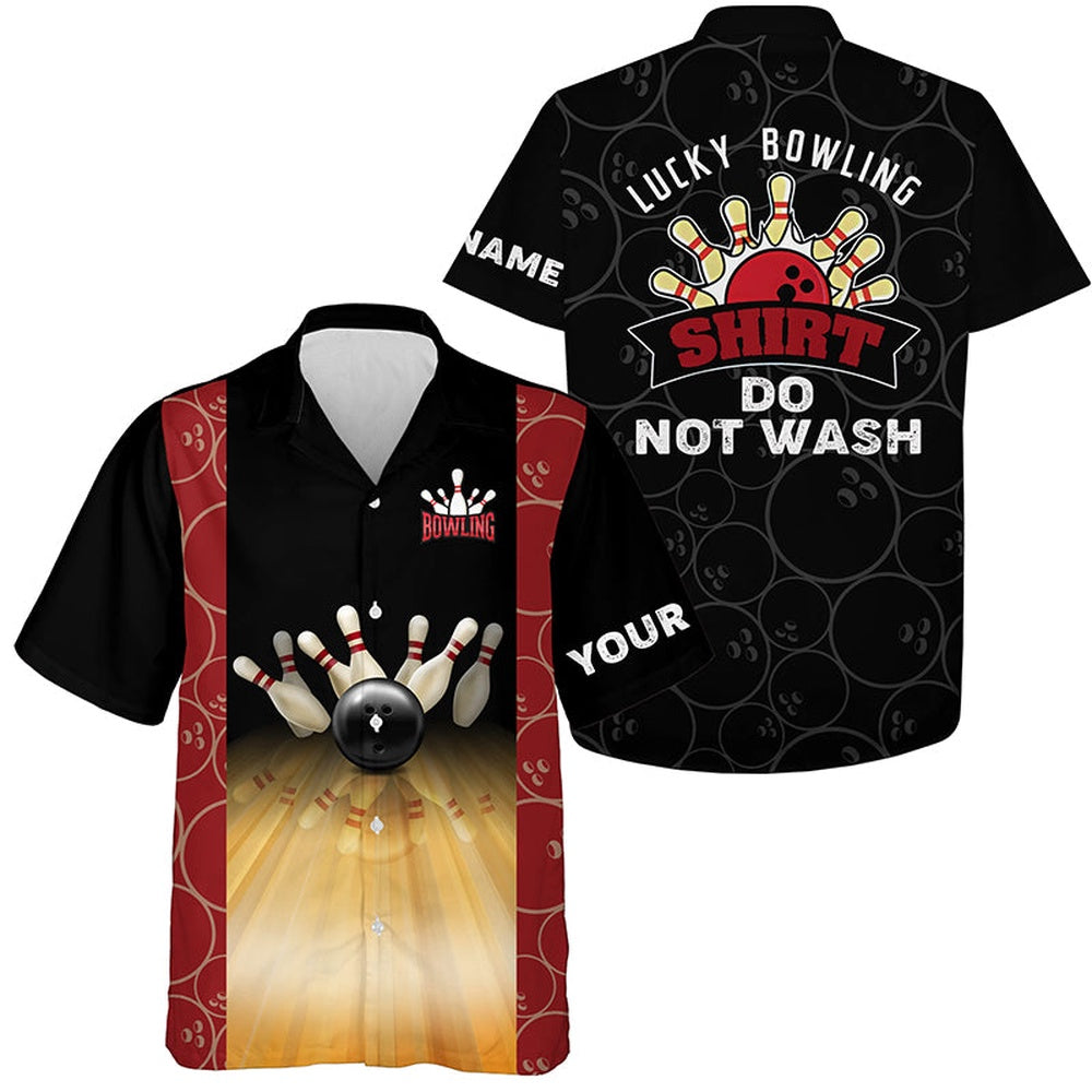 Hawaiian Bowling Shirt, Personalized Funny Vintage Bowling Hawaiian Shirt For Men, Custom Bowling Shirt, Button Up Bowling Shirts