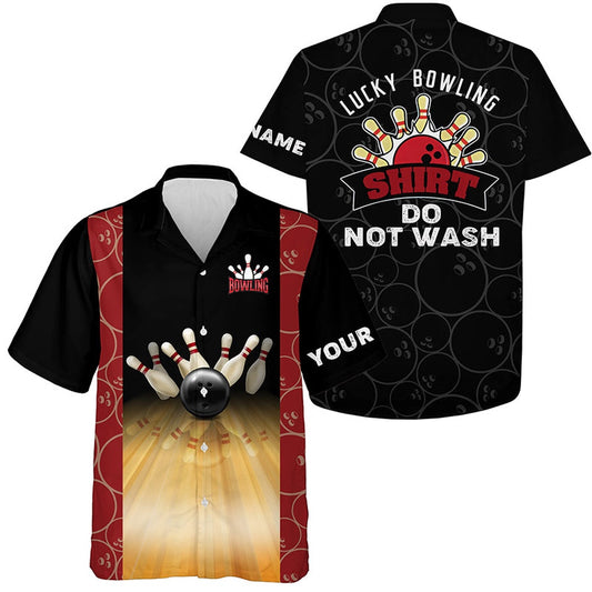 Hawaiian Bowling Shirt, Personalized Funny Vintage Bowling Hawaiian Shirt For Men, Custom Bowling Shirt, Button Up Bowling Shirts