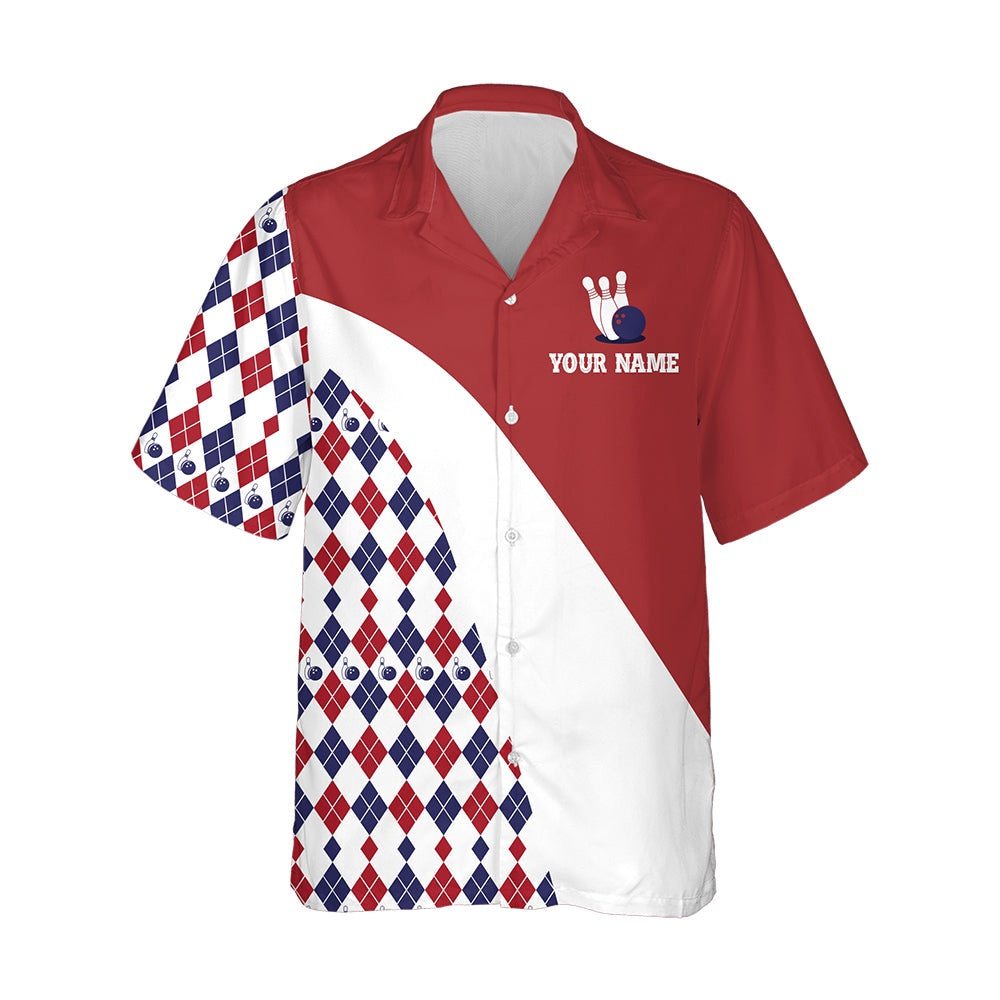 Hawaiian Bowling Shirt, Personalized Hawaiian Bowling Shirtst For Men Women, Custom Bowling Shirt, Button Up Bowling Shirts