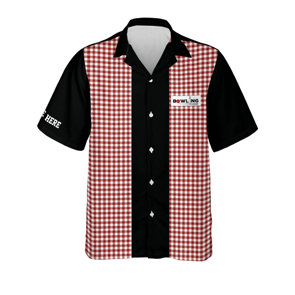 Hawaiian Bowling Shirt, Retro Vintage Bowling Casual Hawaiian Shirts, Custom Bowling Shirt, Button Up Bowling Shirts