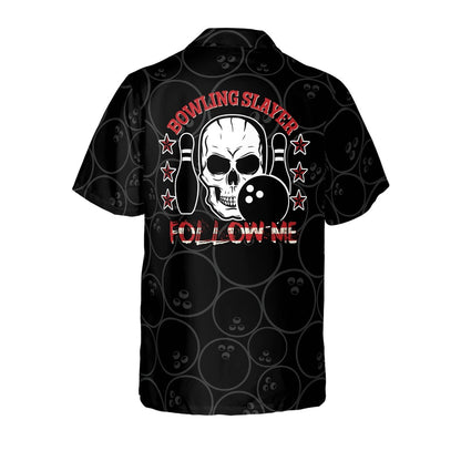 Hawaiian Bowling Shirt, Skull Bowling Slayer Hawaiian Shirt, Custom Bowling Shirt, Button Up Bowling Shirts