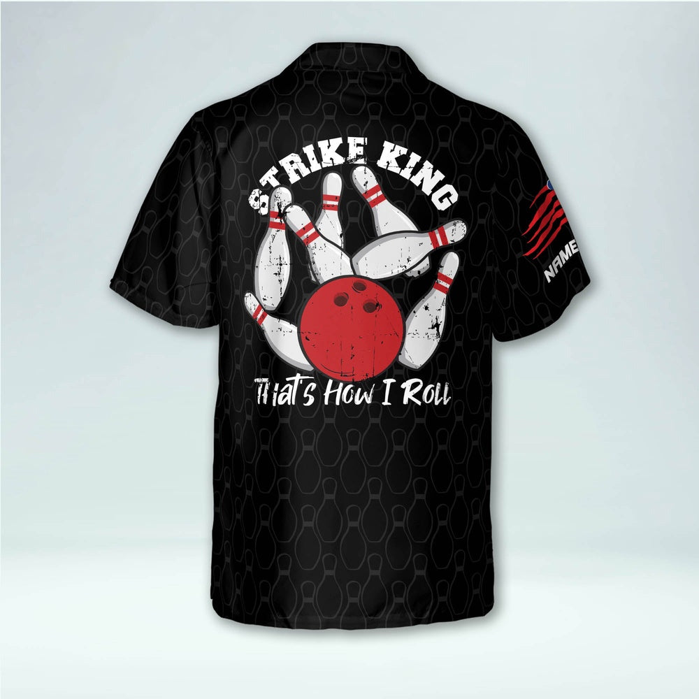 Hawaiian Bowling Shirt, That How I Roll Bowling Hawaiian Shirt, Custom Bowling Shirt, Button Up Bowling Shirts