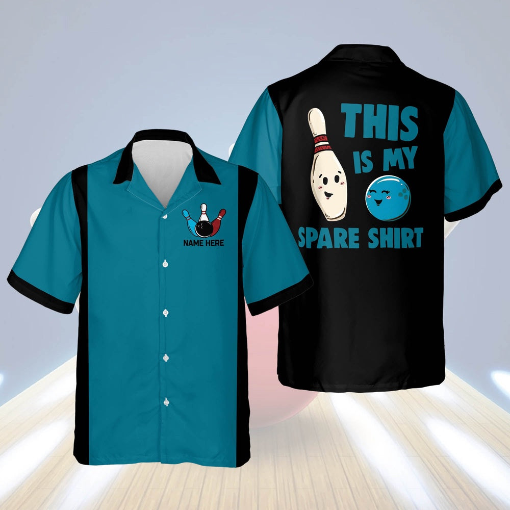 Hawaiian Bowling Shirt, This is My Spare Shirt Hawaiian Shirt, Custom Bowling Shirt, Button Up Bowling Shirts