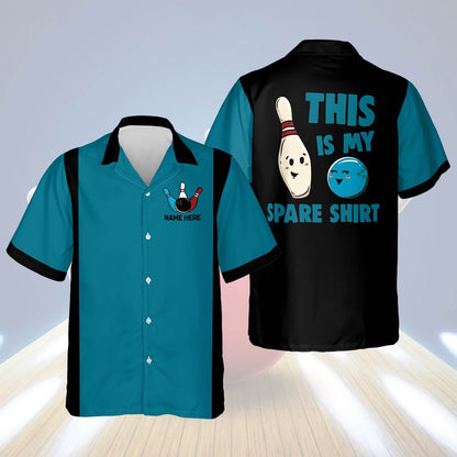 Hawaiian Bowling Shirt, This is My Spare Shirt Hawaiian Shirt, Custom Bowling Shirt, Button Up Bowling Shirts