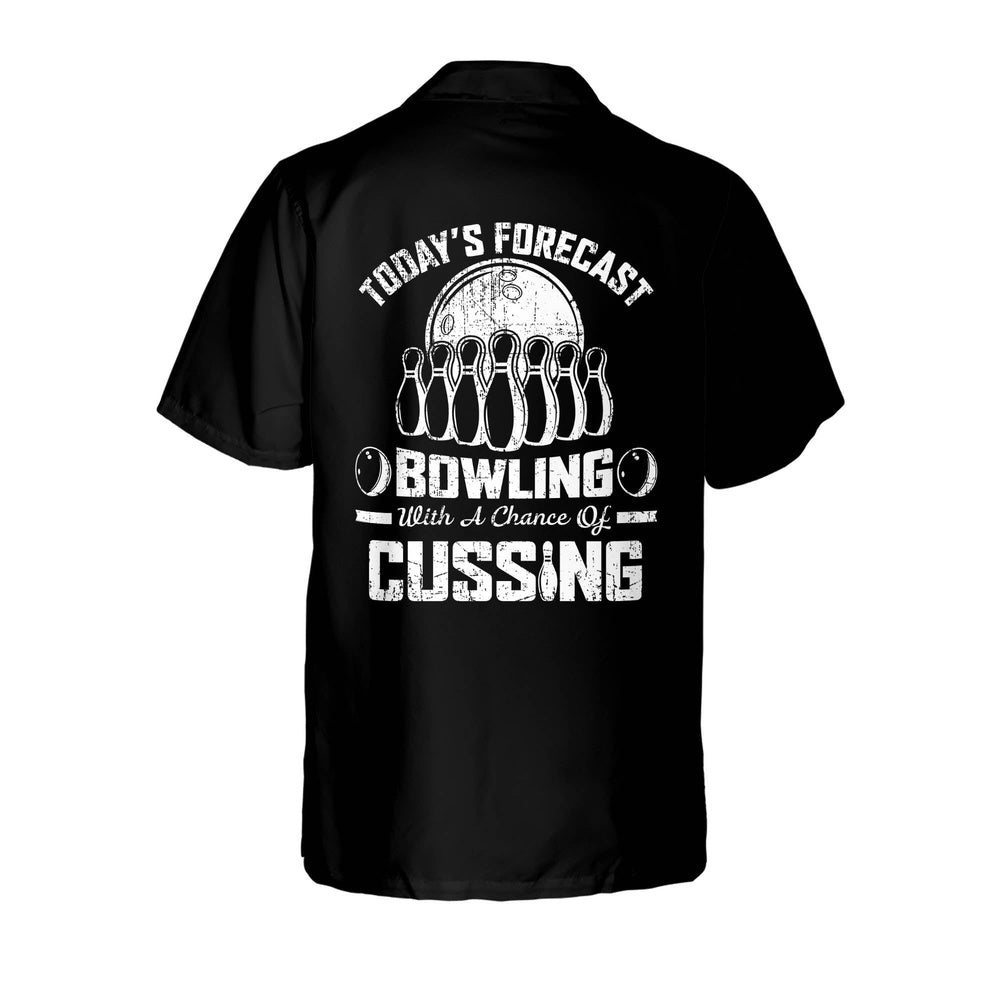Hawaiian Bowling Shirt, Todays Forecast Bowling Hawaiian Shirt, Custom Bowling Shirt, Button Up Bowling Shirts