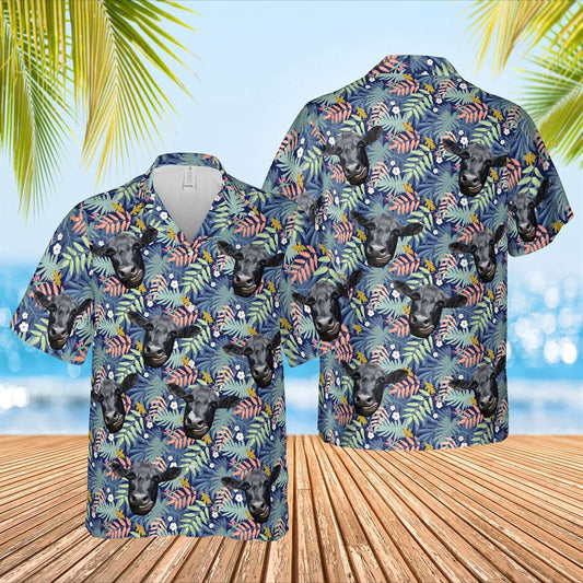 Hawaiian Cow Shirt, Black Angus Cattle Hawaiian Shirt, Farm Hawaiian Shirts, Animal Hawaiian Shirts, Farmer Shirts