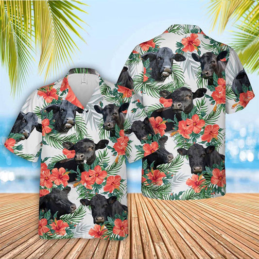 Hawaiian Cow Shirt, Black Angus Hawaiian Shirt, Animal Hawaiian Shirts, Farmer Shirts