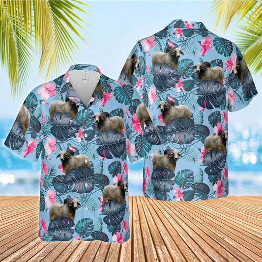Hawaiian Cow Shirt, Brahman Blue Hibiscus Hawaiian Shirt, Animal Hawaiian Shirts, Farmer Shirts