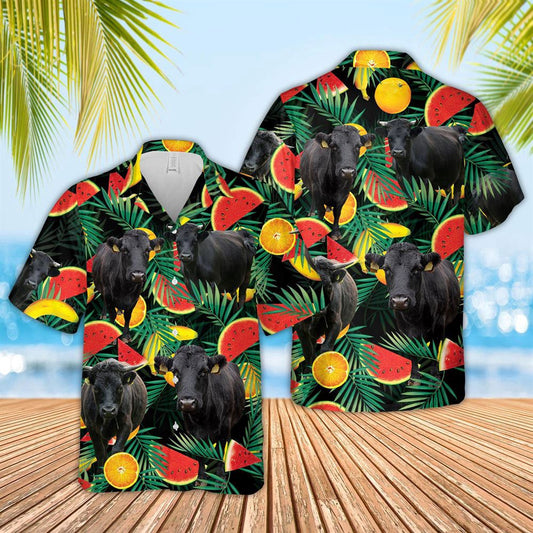 Hawaiian Cow Shirt, Dexter Watermelon Hawaiian Shirt, Animal Hawaiian Shirts, Farmer Shirts