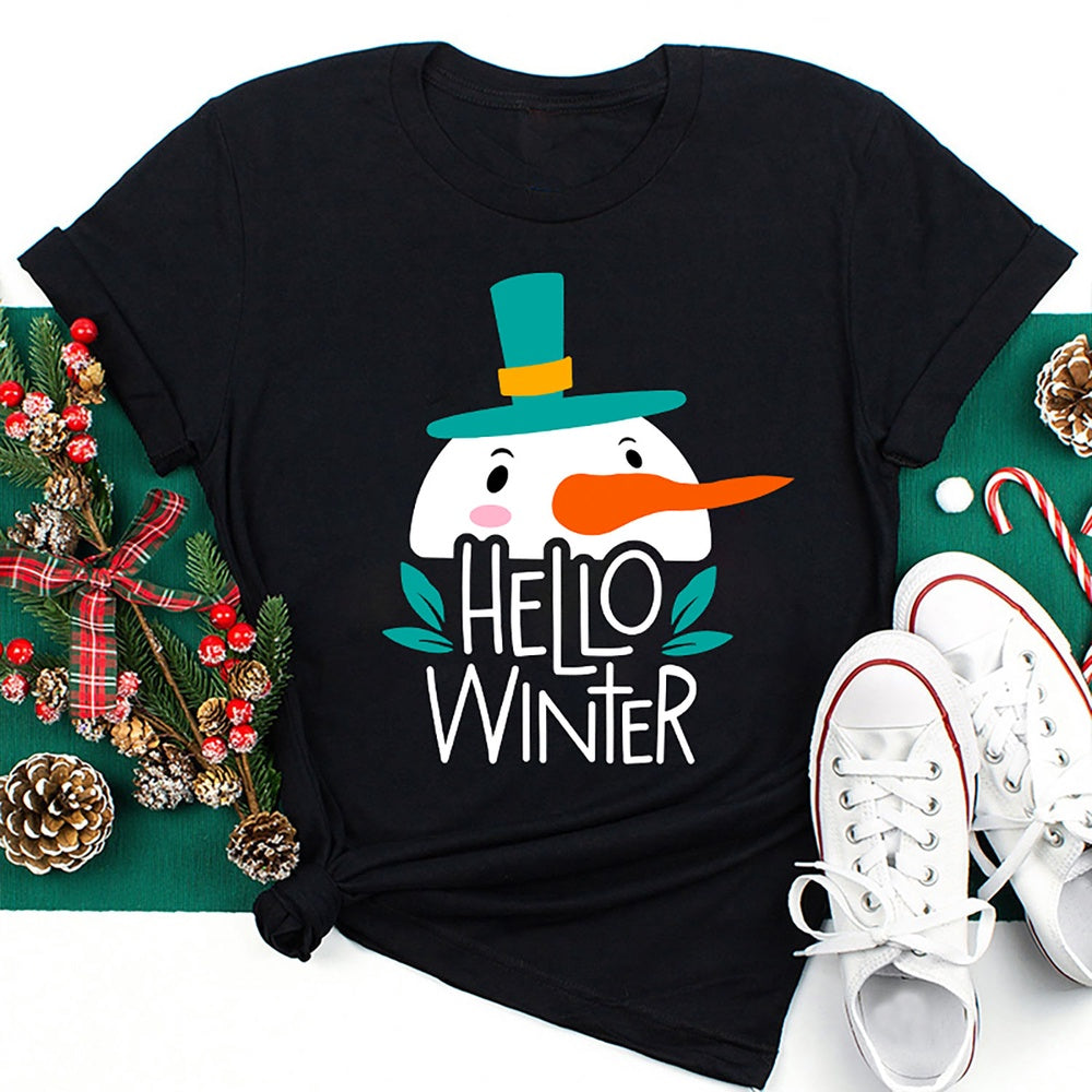 Hello Winter Long Time No See T Shirt, Merry T Shirt, Unisex Christmas Shirts
