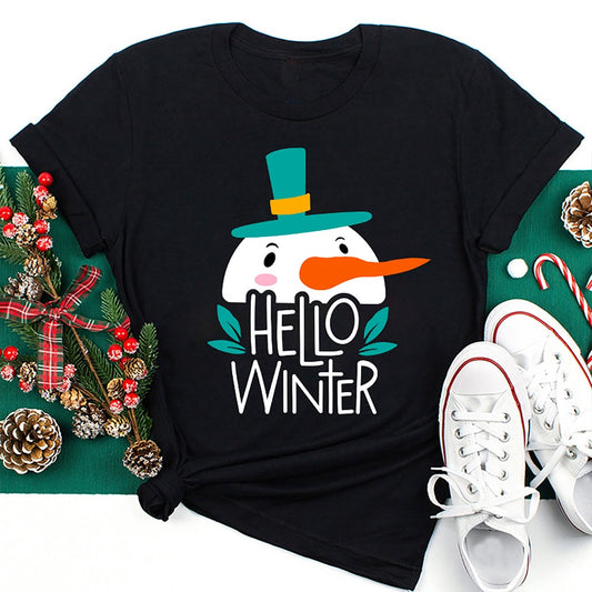 Hello Winter Long Time No See T Shirt, Merry T Shirt, Unisex Christmas Shirts