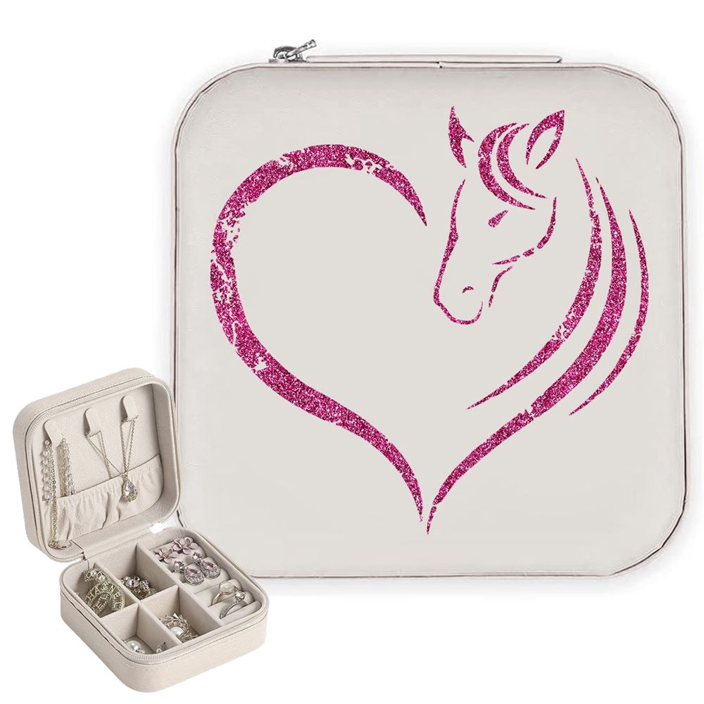 Horse Heart Jewelry Box, Gift For Horse Lover, Horse Girl Gift, Mother's Day Jewelry Case, Gift For Her
