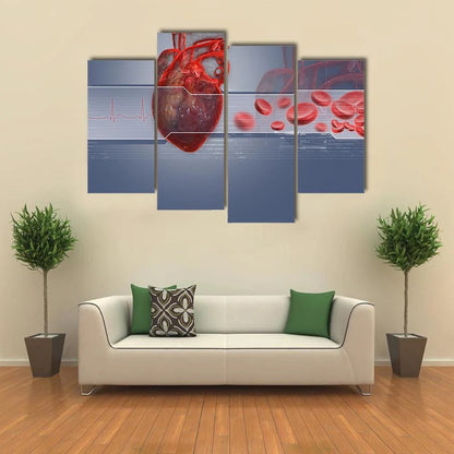 Human Heart Canvas Wall Art Decor