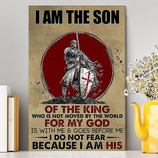 I Am The Son Warrior Canvas Wall Art - Christian Wall Canvas - Religious Canvas Prints