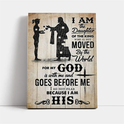 I Am A Daughter Of The King Jesus Lovers Canvas, Mother's Day Canvas Art, Gift For Mom, Birthday Gift, Mother's Day Wall Art