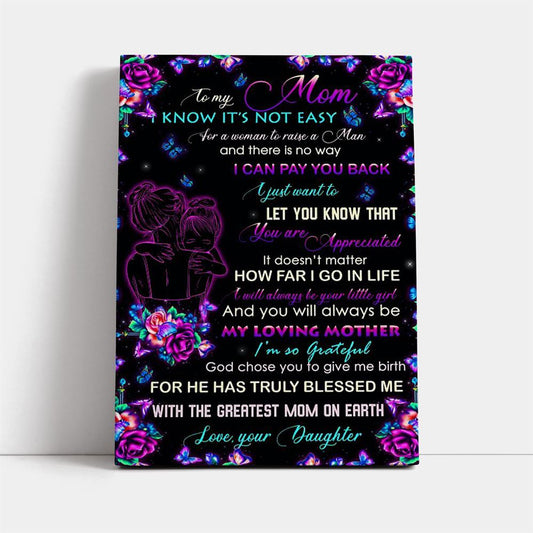 I Can Pay You Back Canvas, Mother's Day Canvas Art, Gift For Mom, Birthday Gift, Mother's Day Wall Art