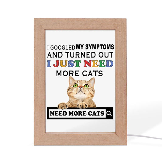 I Just Need More Cats Frame Lamp, Mother's Day Night Light, Best Mom Ever, Gift For Mom