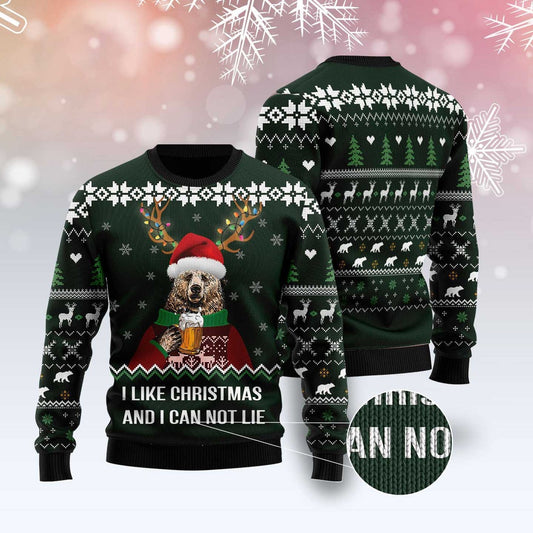 I Like Christmas And I Can Not Lie Ugly Christmas Sweater, Funny Xmas Sweater, Sweater Xmas