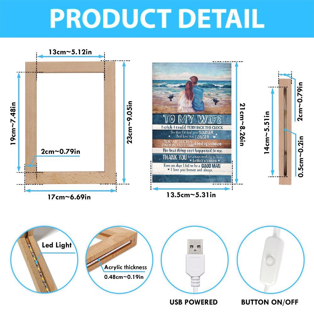 I Love You Forever And Always 5 Frame Lamp, Mother's Day Night Light, Best Mom Ever, Gift For Mom