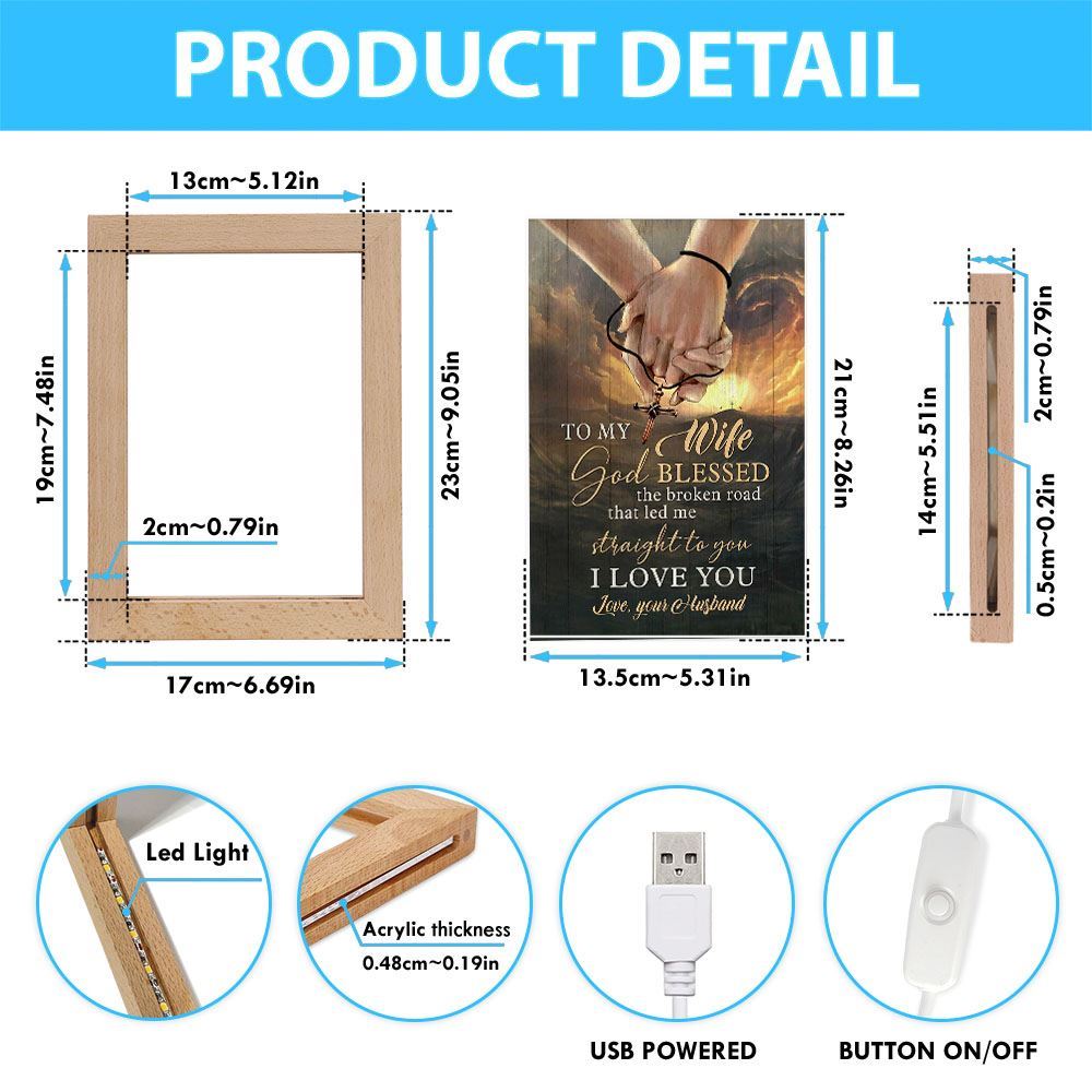 I Love You Frame Lamp, Mother's Day Night Light, Best Mom Ever, Gift For Mom